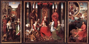  Piece Painting - St John Altarpiece 1474 Netherlandish Hans Memling